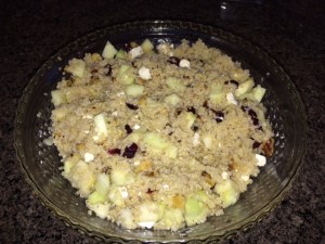 quinoa cranberries apple